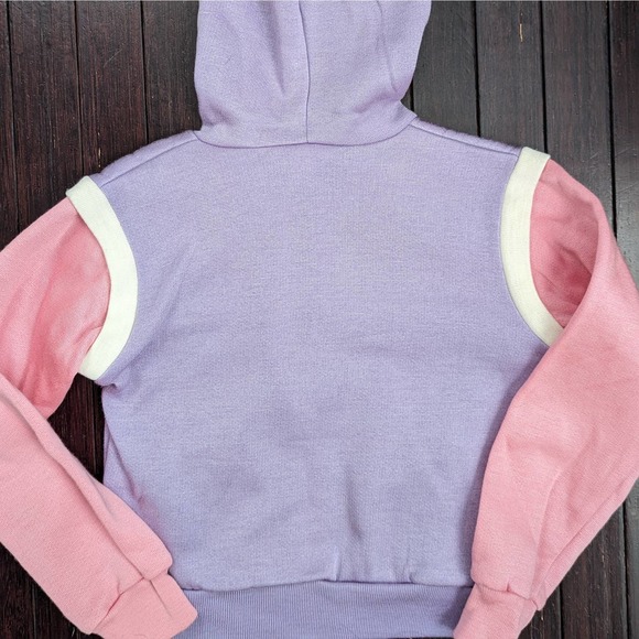 Vintage Just 4 Kids Youth Zip Up Sweater Hoodie Kids Girls Size 6 Purple Pink - Picture 6 of 6